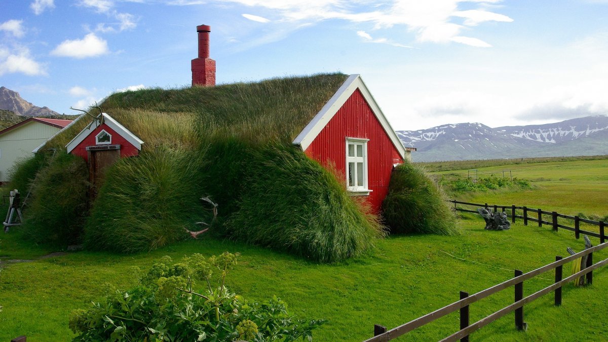 Зелените покриви на Исландия