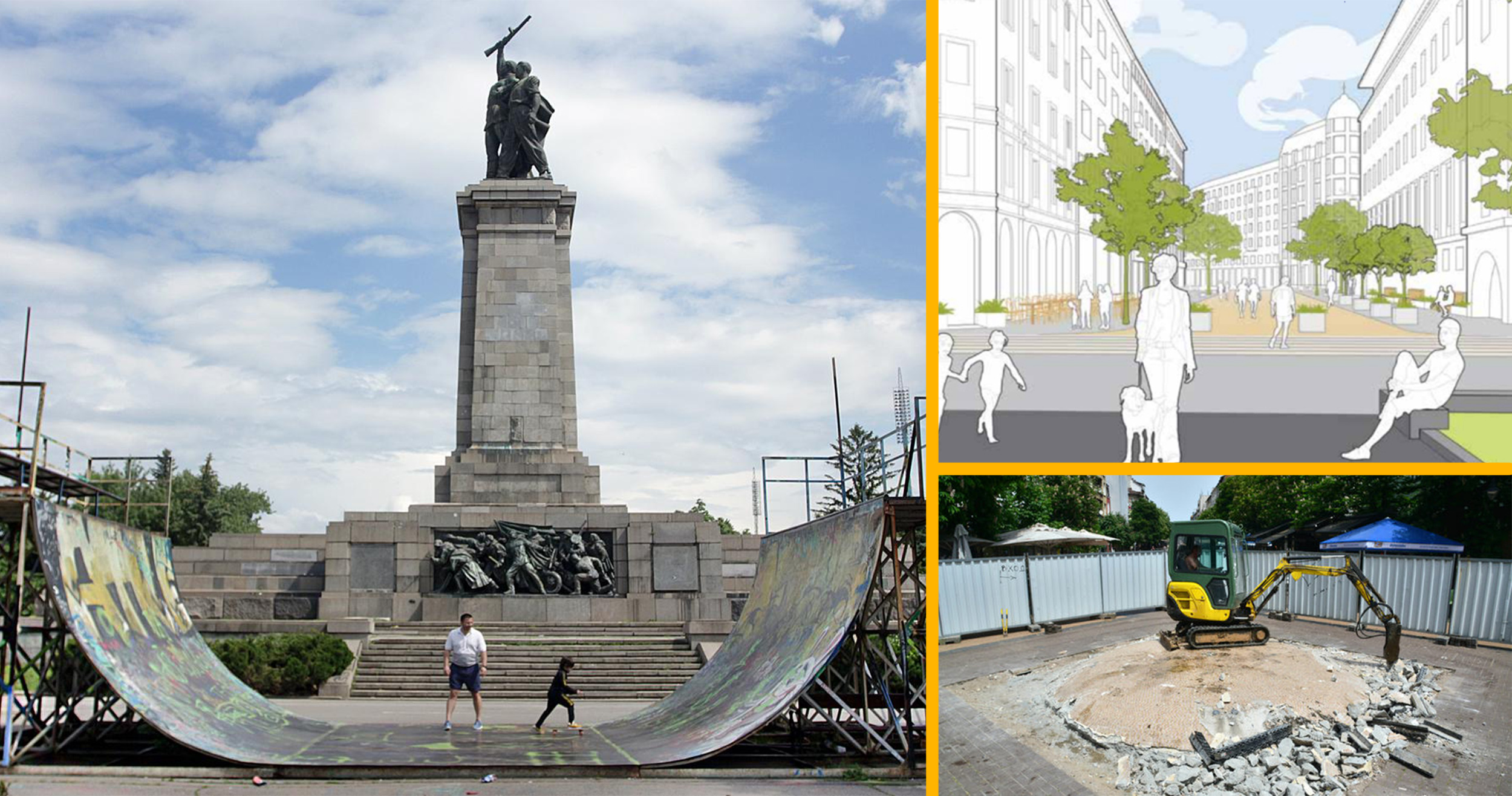 Скейт парк, пешеходна Съборна и краят на безобразния фонтан